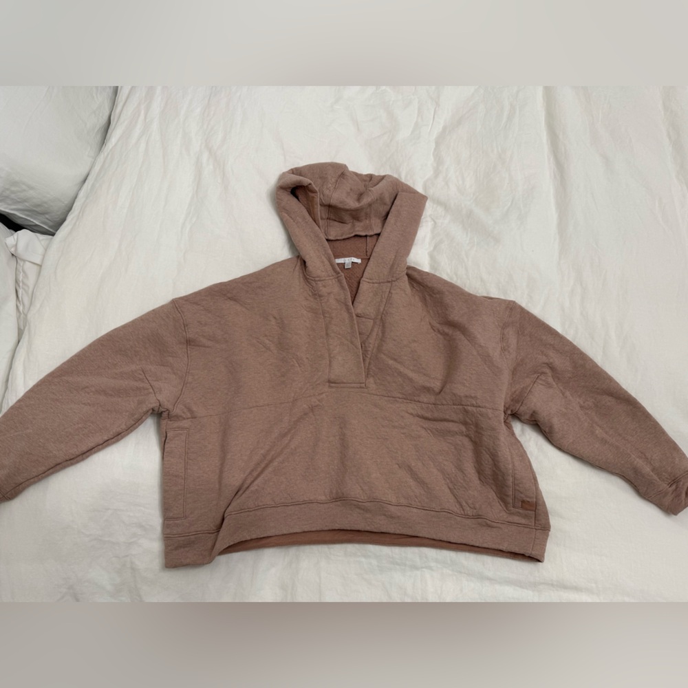 Lunya Restore Double Faced Pullover in Pink - Picture 3 of 5